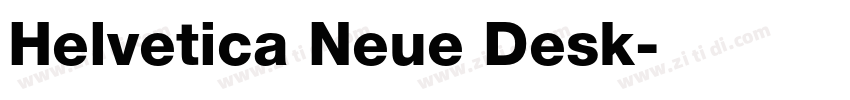 Helvetica Neue Desk字体转换